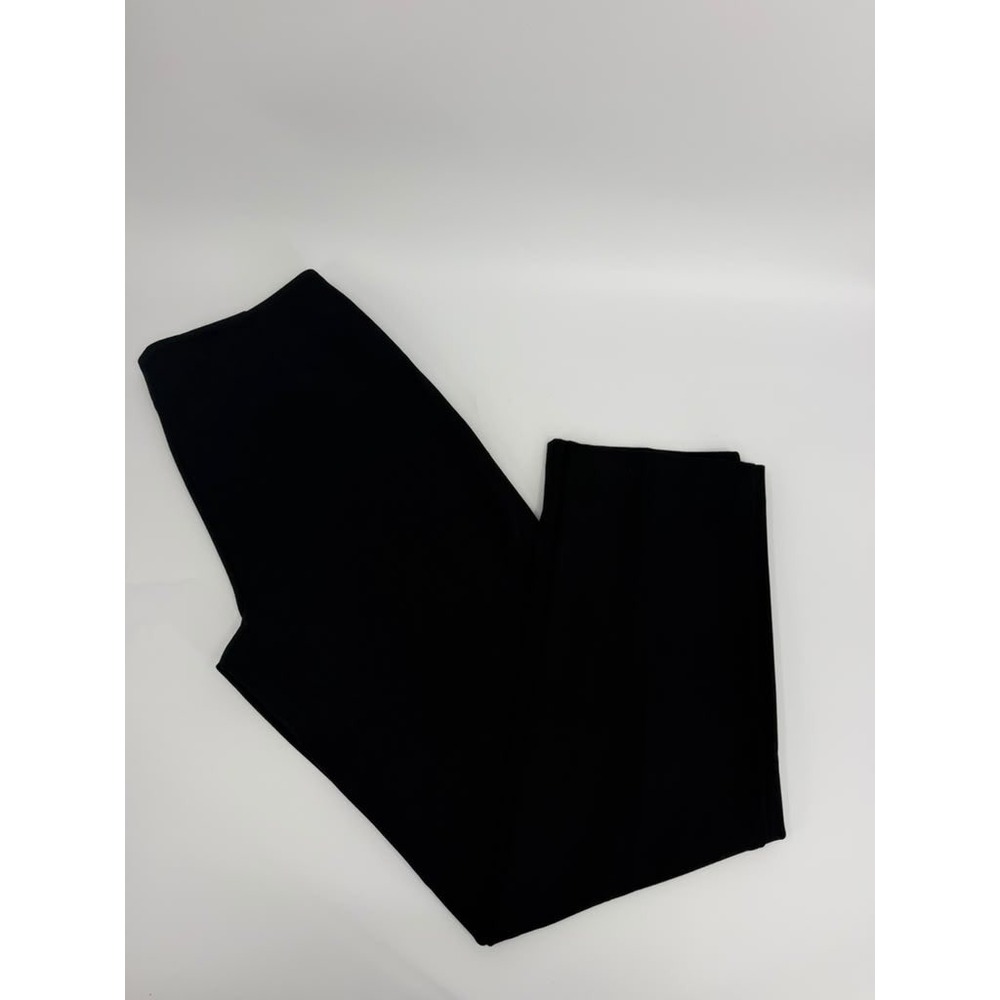 Talbots Heritage Dress Pants Modern Women Size 8 Black Wool Blend Side Zip Slim
